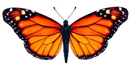 Obraz premium butterfly on white background