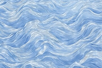 Fototapeta premium Drawing ocean pattern texture nature.