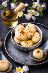 Tang yuan rice dumpling balls for Chinese lunar New year celebration