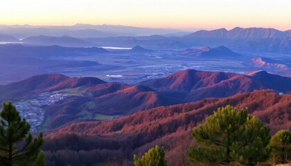sunset-from-karakate-over-the-mountains-of-gipuzko