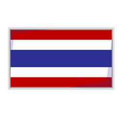 Thailand national flag shield Badge element