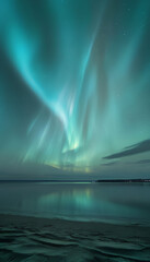 Naklejka premium Northern Lights in motion