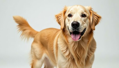 Golden Retriever Portrait, Happy Dog, Cute Pet, Canine Friend