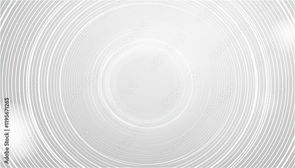 Poster white abstract background with glowing circle geometric lines modern shiny white lines pattern futur