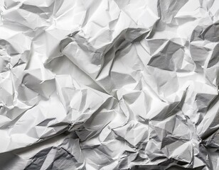 white crumpled paper texture background close up