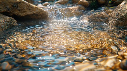 Water conservation strategies for sustainable ecosystems nature high-resolution serene environment close-up view