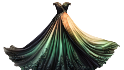 Elegant Evening Gown Illustration