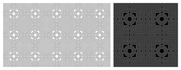 Seamless Pattern, Seamless Background, Colors easily changed and Vector illustration.