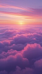 A Breathtaking Ethereal Horizon is Set Aflame with Soft Pastels and Golden Hues, Creating a Tranquil and Dreamlike Scene – Perfect Aesthetic Wallpaper for Mobile, Inspiring Calm and Wonder