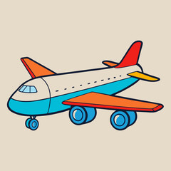 airplane vector illustration