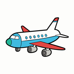 airplane vector illustration
