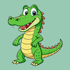 cartoon, animal, illustration, dragon, reptile, crocodile, vector, dinosaur, cute, lizard, green, alligator, drawing, fun, dino, art, happy, zoo, gecko, character, frog, monster, wildlife, funny, wild