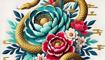 "Serpientes Florales del Año Nuevo Chino 2025"