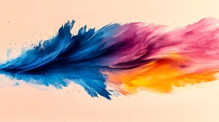 Gentle Brush Strokes on Textured Background