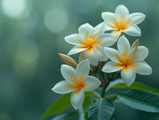 Plumeria flower background