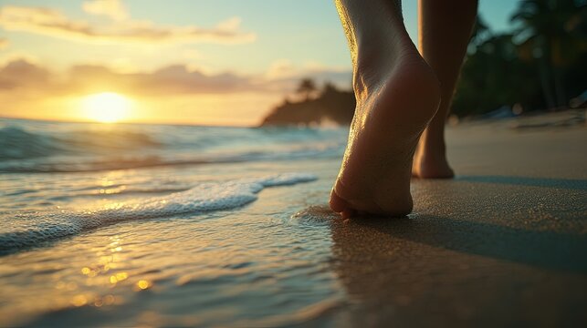 The feeling of your feet in the sand, grounding you to the earth and connecting you to the ocean&Atilde;&cent;&acirc;&sbquo;&not;&acirc;&bdquo;&cent;s rhythm.