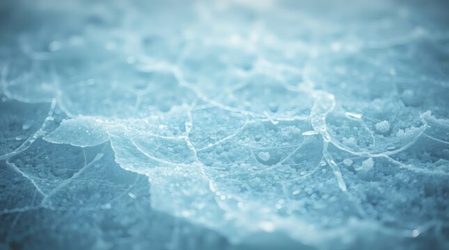 Blue Frozen Particles Abstract Background