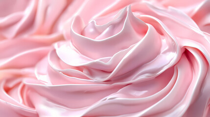 Sweet pink icing piped onto a cupcake - forming delicate swirls. crystalpath. illustration. Crystalpath. Illustration