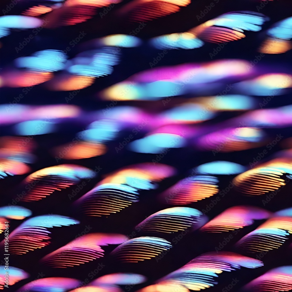 Poster seamless neon abstract grid pattern with glowing details