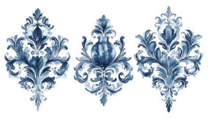 Faded Ink Ornamental Patterns