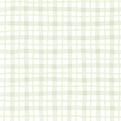 Sage Green Plaid Gingham Hand Drawn Background Pattern Overlay