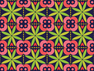 Fototapeta premium Seamless Flower Pattern - Elegant Floral Design