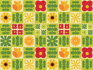 Seamless Flower Pattern - Elegant Floral Design