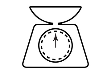 Weight scale icon