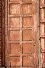 religious carvings on wall of Garh Panchakot Pancharatna temple, also known as Ras Mandir, 16th century Hindu terracotta temple built by Singh Deo dynasty of Panchkot. Now a popular travel destination