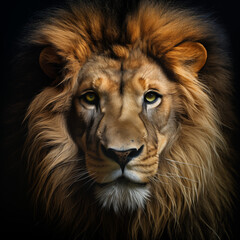 Fototapeta premium Close Up Lion Face