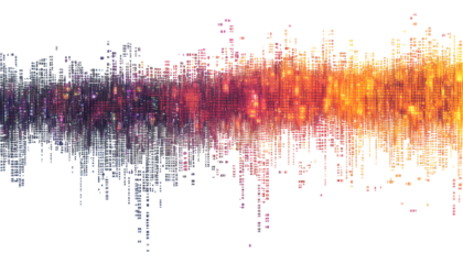 Flowing Digital Matrix Code