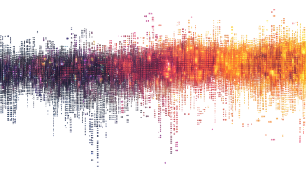Flowing Digital Matrix Code