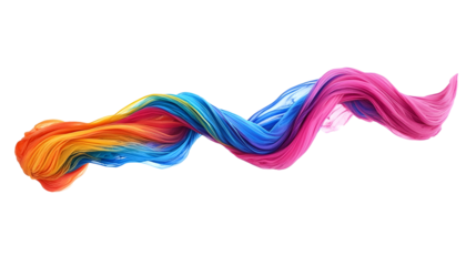 Flowing Rainbow Ink Trail