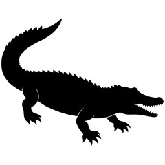  Crocodile silhouette