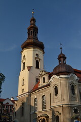 Obraz premium Church at sunset in Poland