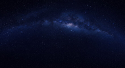 Fototapeta premium Stunning Night Sky Photography: Milky Way Galaxy Over Dark Starry Background