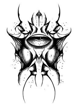 dark eye ornament tattoo