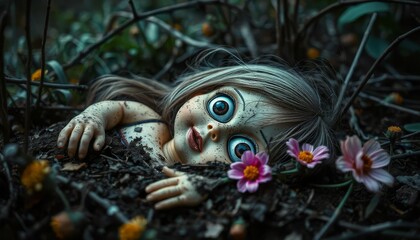 Creepy Doll with big eyes