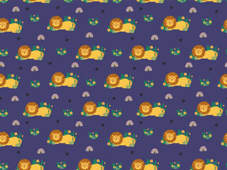 Seamless Cute Animal Pattern - Playful and Adorable Design