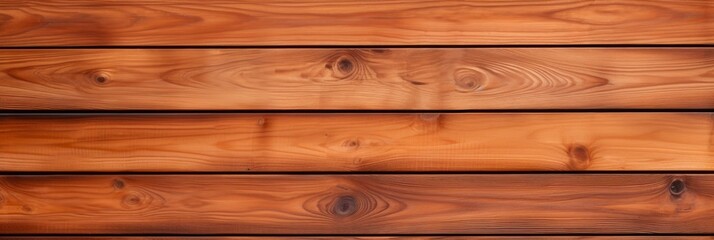 Fototapeta premium Wooden Cedar Plank Wall. Aligned Abstract Background or Texture Tile, with Copy Space for Brown Board or Batten Blank