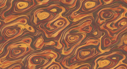 Abstract Swirling Marble Texture in Warm Autumnal Hues