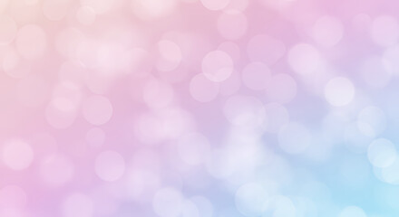 Obraz premium Pastel Bokeh Background: Soft Pink, Purple, and Blue Blurred Lights