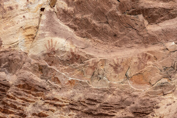 Ancient Native American Rock Art in Red Rock Canyon National Conservation Area near Las Vegas, Nevada