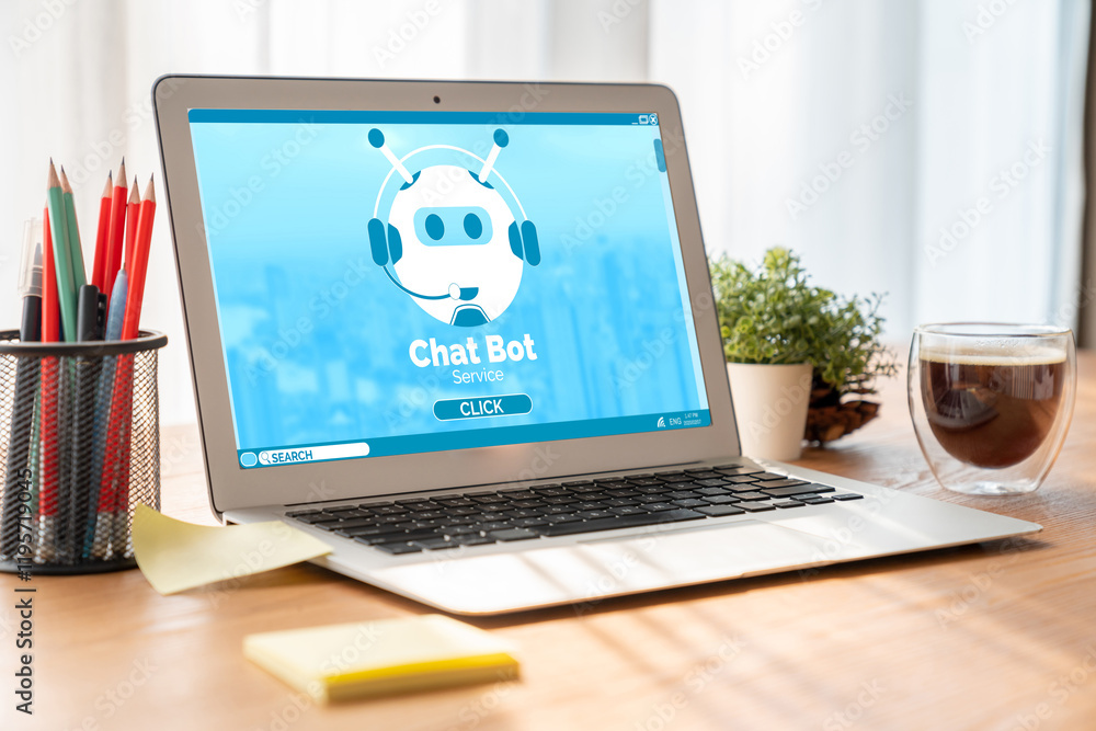 Poster chatbot software application for modish online business that automatically reply to customer questio