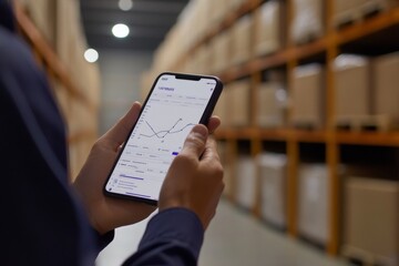Warehouse Management Dashboard on Mobile