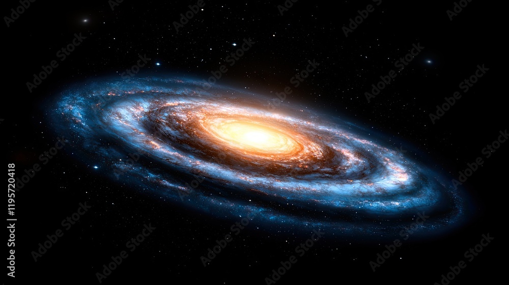 Aufkleber exploration of spiral galaxy dynamics outer space astronomy visualization cosmic environment high-re