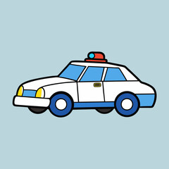 police car vector