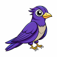 blue bird on a purple martin