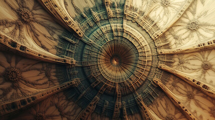 Stunning fractal art depicting a complex, intricate, and otherworldly structure.