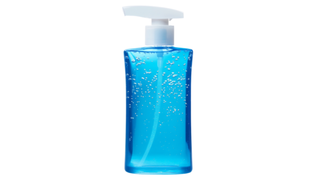 Hand sanitizer, isolated on transparent background